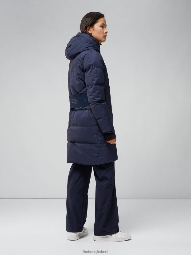 J.Lindeberg Women Odyssey Down Parka Navy Clothing BXV8X42850 - Click Image to Close