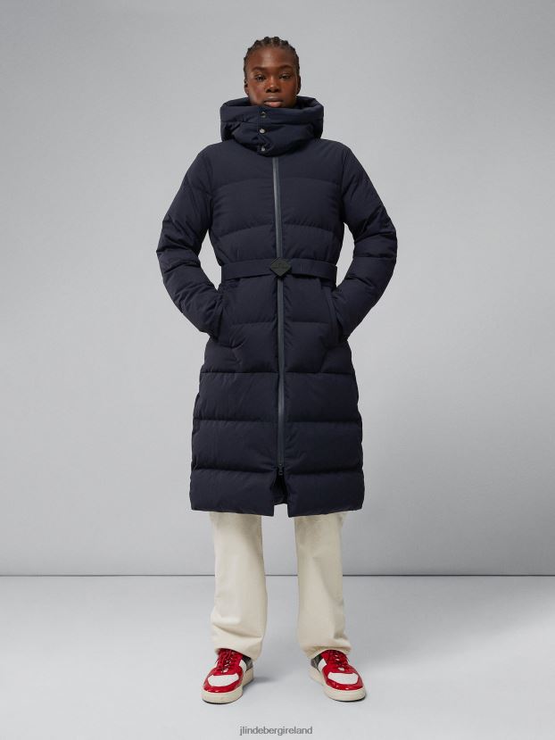 J.Lindeberg Women Orion Down Parka Navy Clothing BXV8X42849 - Click Image to Close