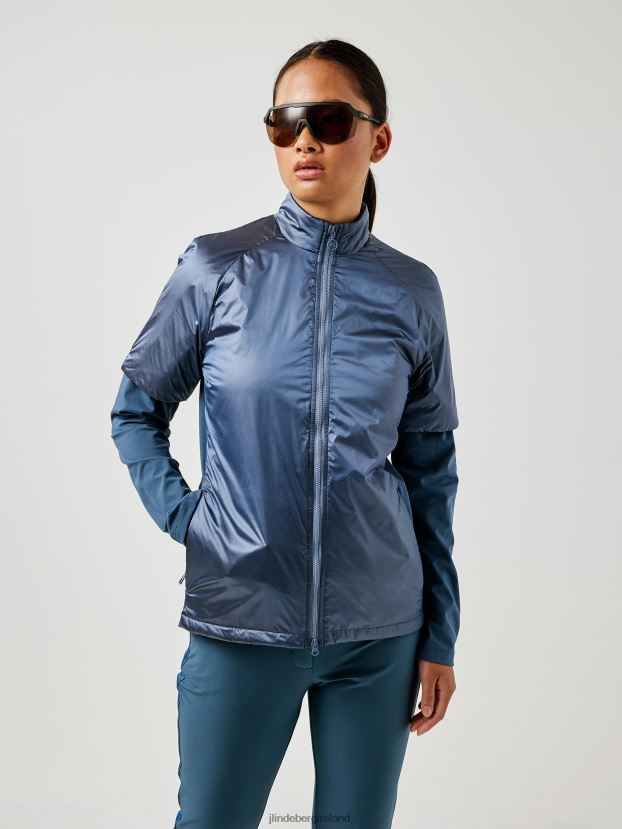 J.Lindeberg Women Rory Golf Jacket Captains Blue Clothing BXV8X42875 - Click Image to Close