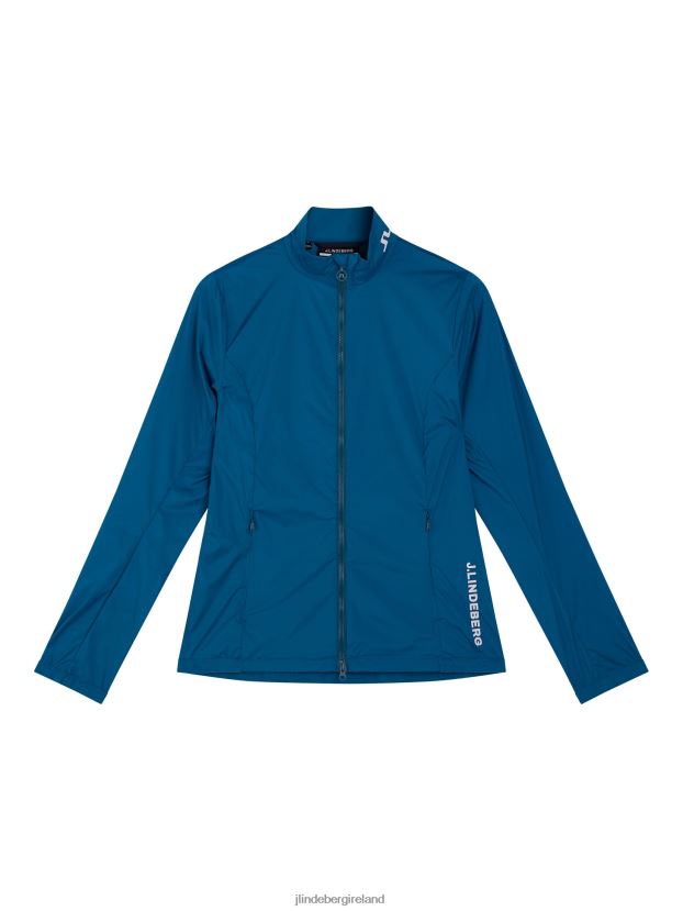 J.Lindeberg Women Tenley Golf Jacket Moroccan Blue Clothing BXV8X42861 - Click Image to Close