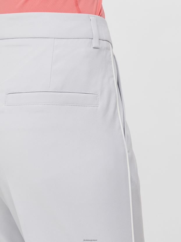 J.Lindeberg Women Gwen Long Golf Short Light Grey Clothing BXV8X42812 - Click Image to Close