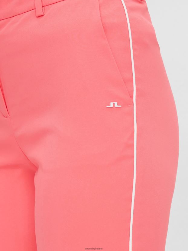 J.Lindeberg Women Gwen Long Golf Short Tropical Coral Clothing BXV8X42811 - Click Image to Close