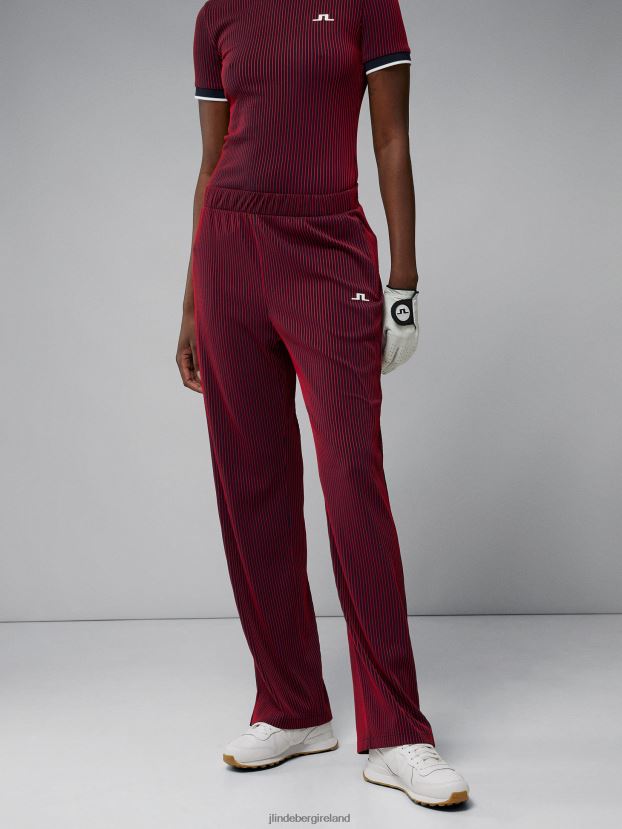 J.Lindeberg Women Iman Pant Barbados Cherry Clothing BXV8X42768 - Click Image to Close