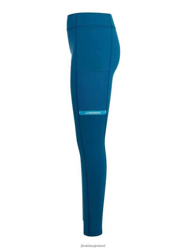 J.Lindeberg Women Margit Tights Moroccan Blue Clothing BXV8X42795 - Click Image to Close