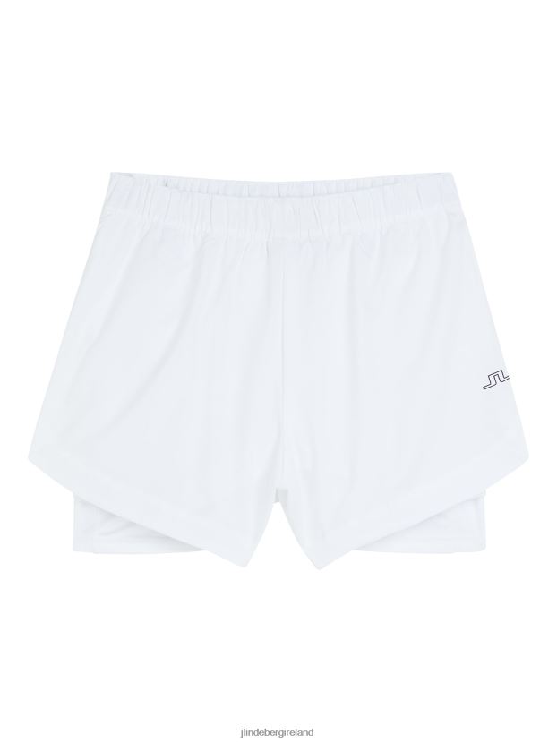 J.Lindeberg Women Mila Shorts White Clothing BXV8X42784 - Click Image to Close