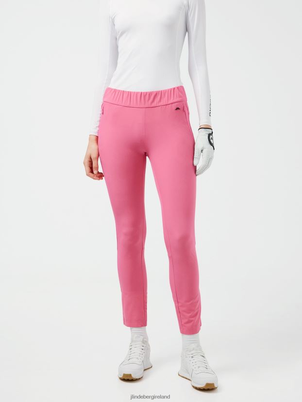 J.Lindeberg Women Nea Pull On Golf Pant Hot Pink Clothing BXV8X42798