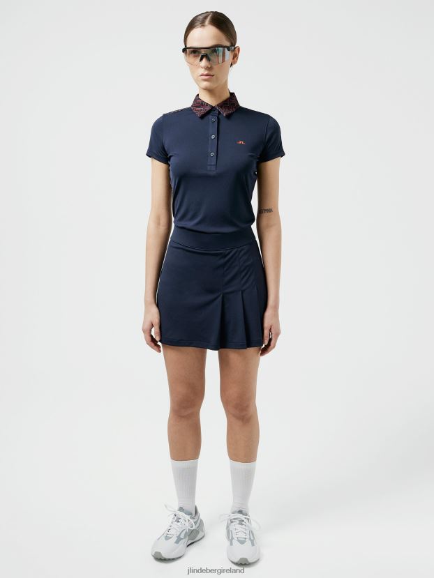 J.Lindeberg Women Cara Golf Polo Navy Clothing BXV8X42600