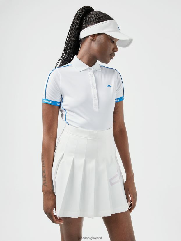 J.Lindeberg Women Damai Golf Polo White Clothing BXV8X42606