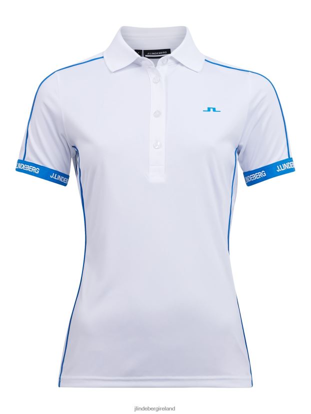 J.Lindeberg Women Damai Golf Polo White Clothing BXV8X42606