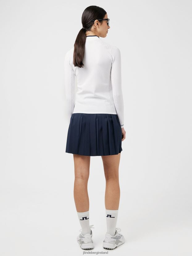 J.Lindeberg Women Alma Golf Sweater White Clothing BXV8X42836 - Click Image to Close