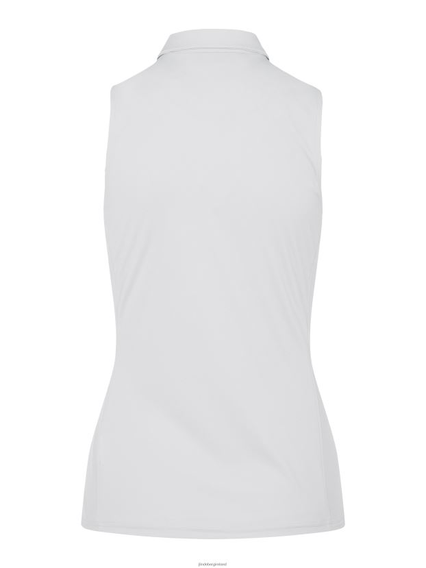 J.Lindeberg Women Dena Sleeveless Golf Top Light Grey Clothing BXV8X42655