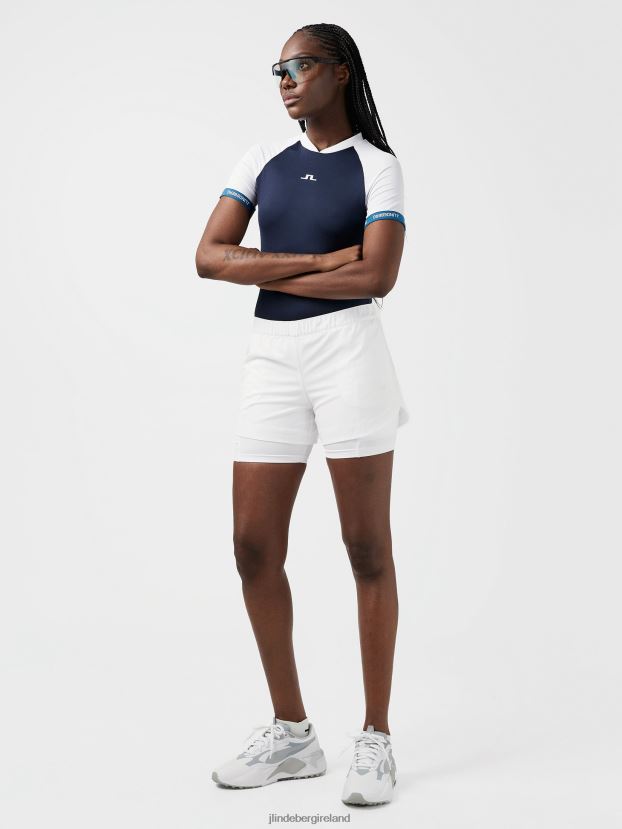 J.Lindeberg Women Sienna Golf Top Navy Clothing BXV8X42609