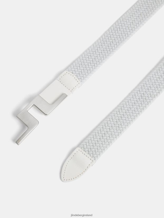 J.Lindeberg Women Lykke Braided Belt White Accessory BXV8X41949