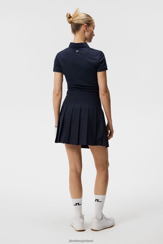 J.Lindeberg Women Adina Golf Skirt Navy Clothing BXV8X41689 - Click Image to Close