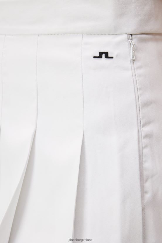 J.Lindeberg Women Adina Golf Skirt White Clothing BXV8X41690