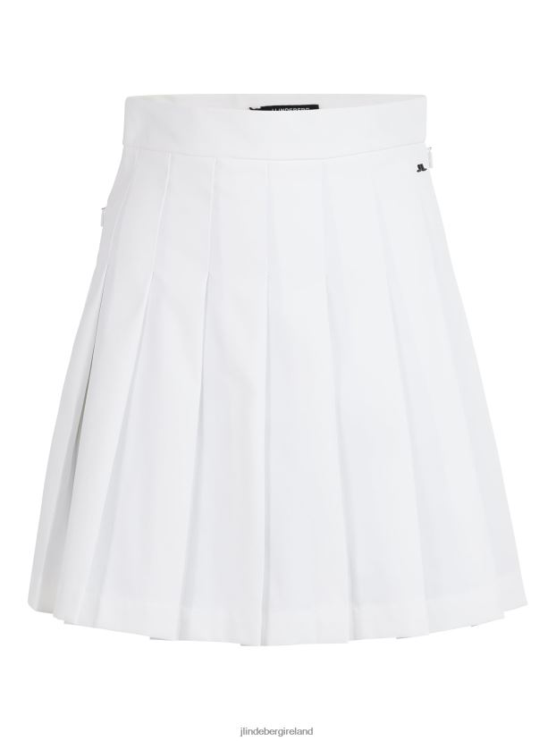 J.Lindeberg Women Adina Golf Skirt White Clothing BXV8X41690