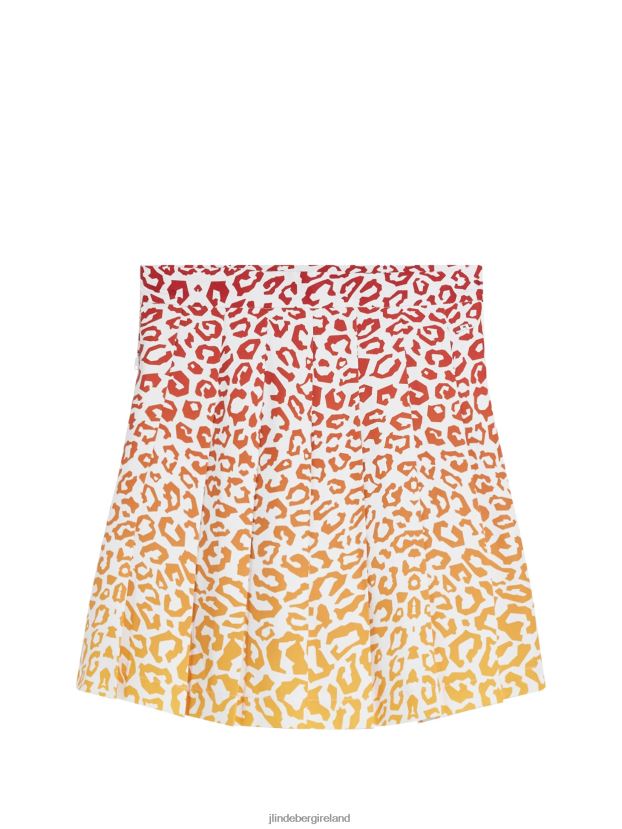 J.Lindeberg Women Adina Leo Print Skirt Leo Reflect Sunset Clothing BXV8X41619