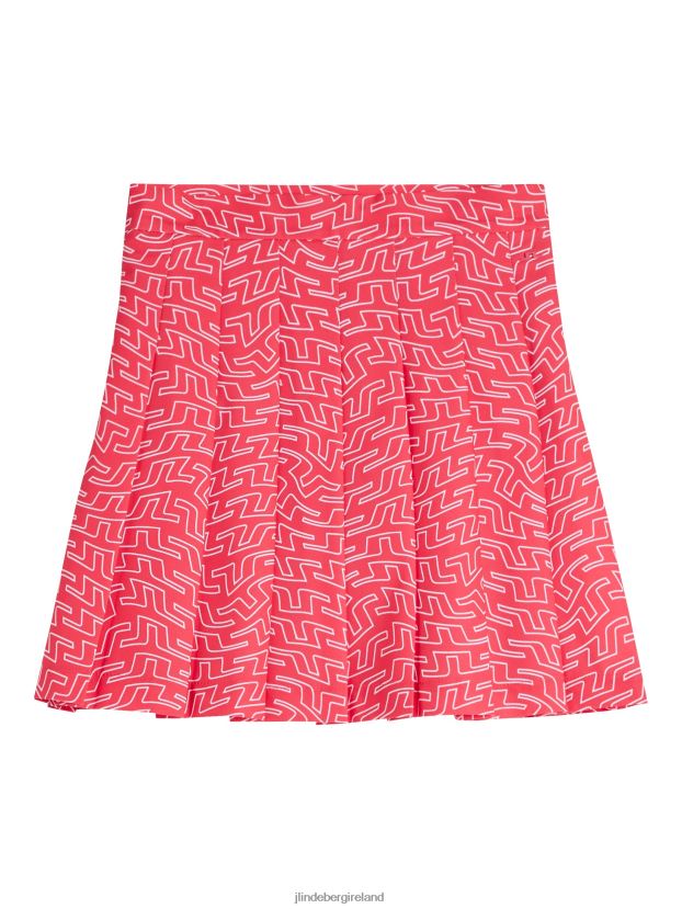 J.Lindeberg Women Adina Print Skirt Azalea Bridge Swirl Clothing BXV8X41675