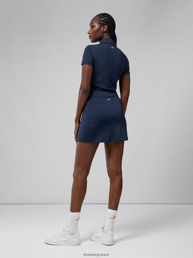 J.Lindeberg Women Amelie Mid Golf Skirt Navy Clothing BXV8X41691 - Click Image to Close