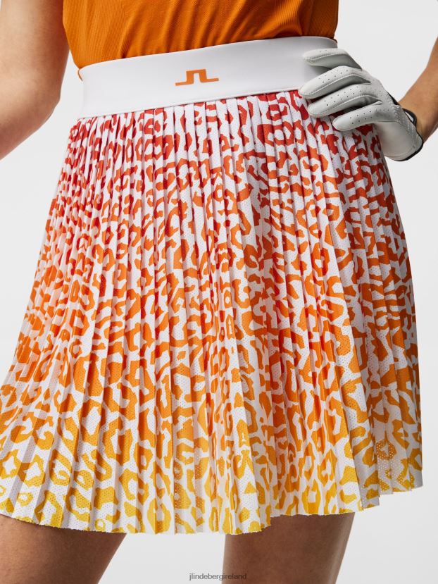 J.Lindeberg Women Binx Print Skirt Leo Reflect Sunset Clothing BXV8X41622