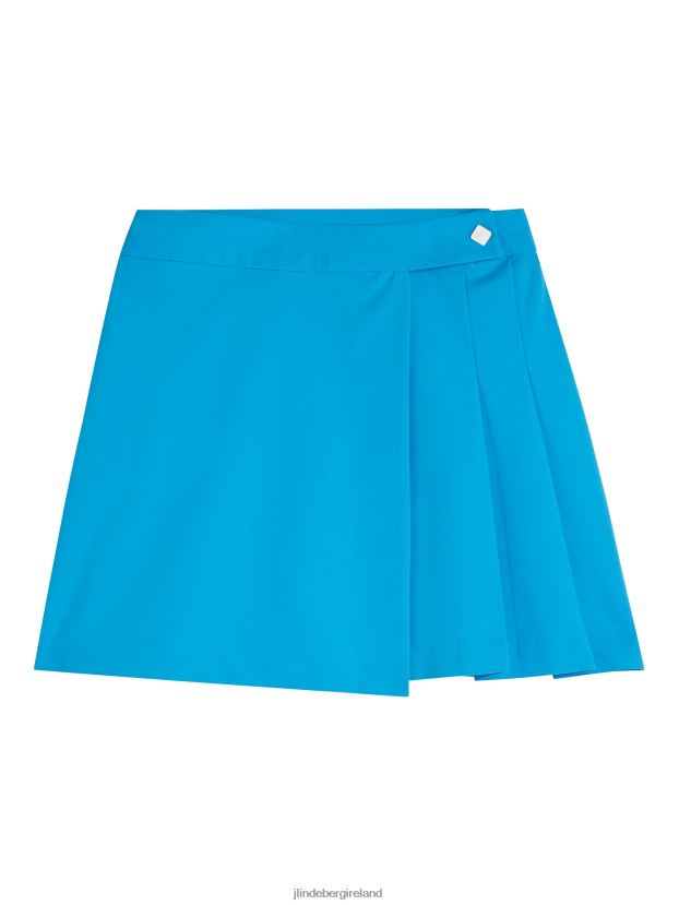 J.Lindeberg Women Cataleya Pleated Skirt Brilliant Blue Clothing BXV8X41664