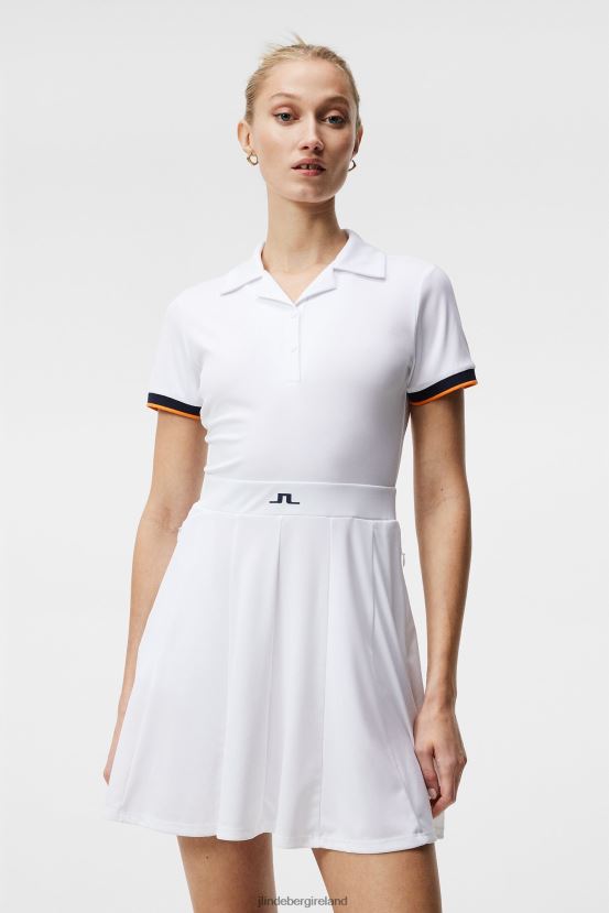 J.Lindeberg Women Dagmar Dress White Clothing BXV8X41634 - Click Image to Close