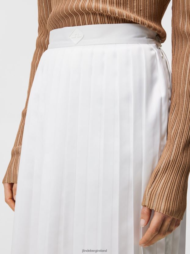 J.Lindeberg Women Dorothea Pleated Skirt White Clothing BXV8X41618