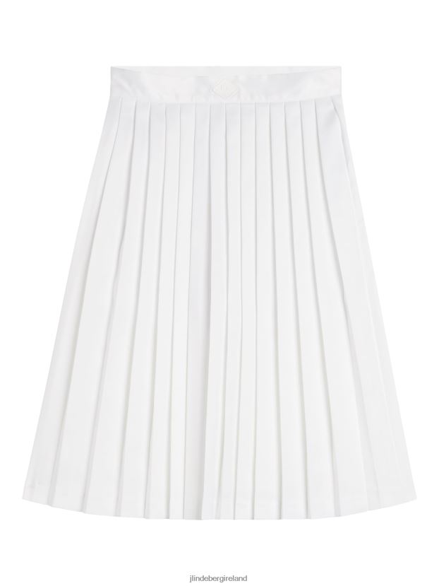 J.Lindeberg Women Dorothea Pleated Skirt White Clothing BXV8X41618