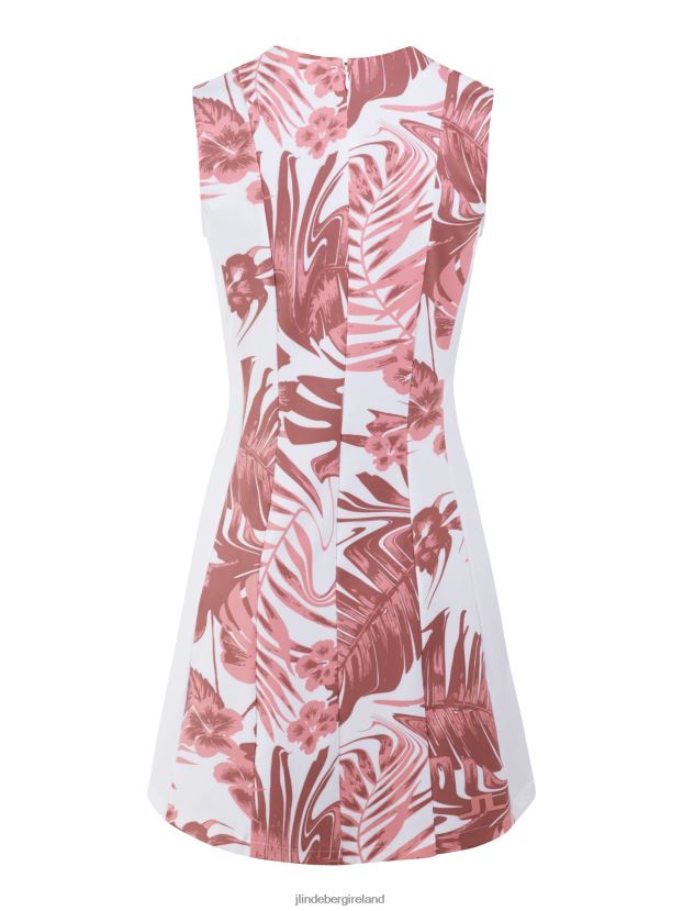 J.Lindeberg Women Jasmin Print Dress Hibiscus Pink Clothing BXV8X41685