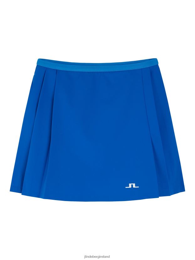 J.Lindeberg Women Sierra Pleat Skirt Lapis Blue Clothing BXV8X41669