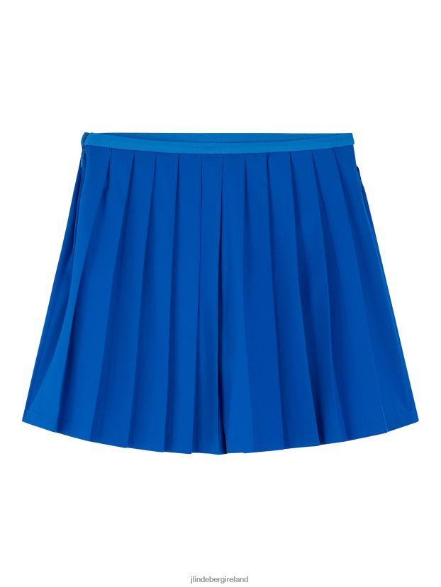 J.Lindeberg Women Sierra Pleat Skirt Lapis Blue Clothing BXV8X41669