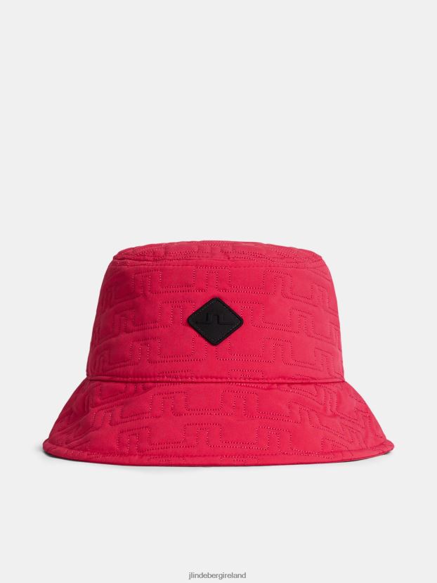 J.Lindeberg Women Carrie Bucket Hat Rose Red Accessory BXV8X41947 - Click Image to Close