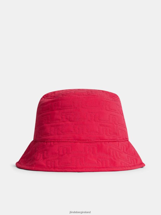 J.Lindeberg Women Carrie Bucket Hat Rose Red Accessory BXV8X41947