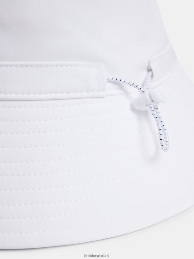 J.Lindeberg Women Siri Bucket Hat White Accessory BXV8X42014 - Click Image to Close