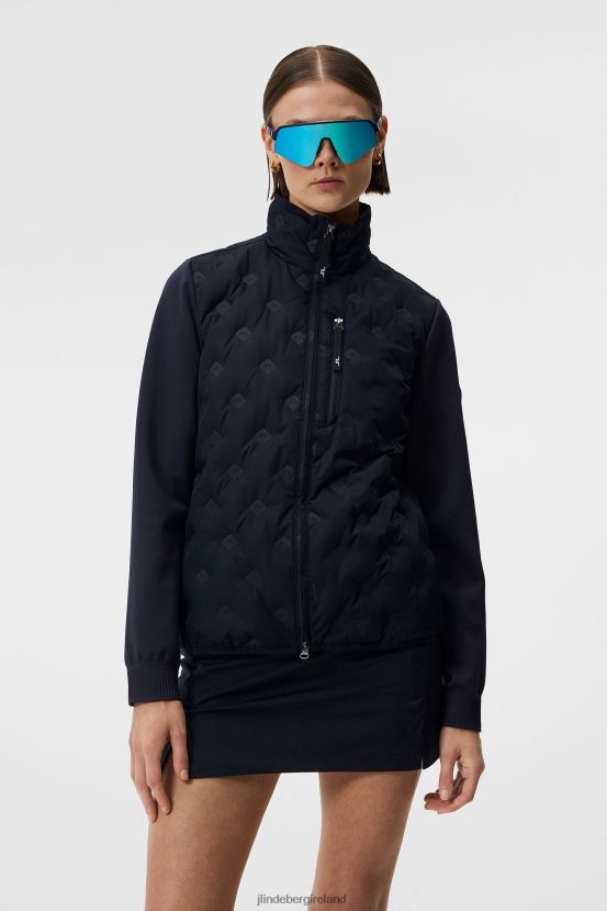 J.Lindeberg Women Rosetta Hybrid Jacket Navy Clothing BXV8X41924