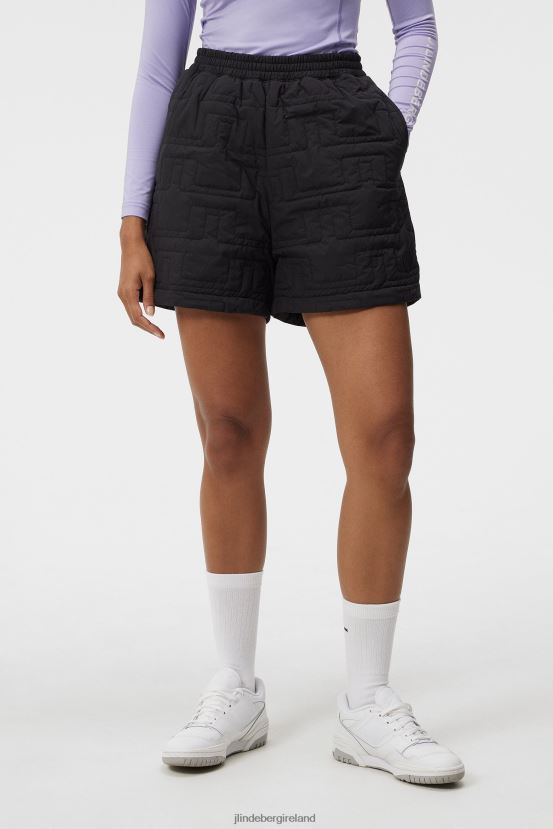 J.Lindeberg Women Blossom Padded Shorts Black Clothing BXV8X41697 - Click Image to Close