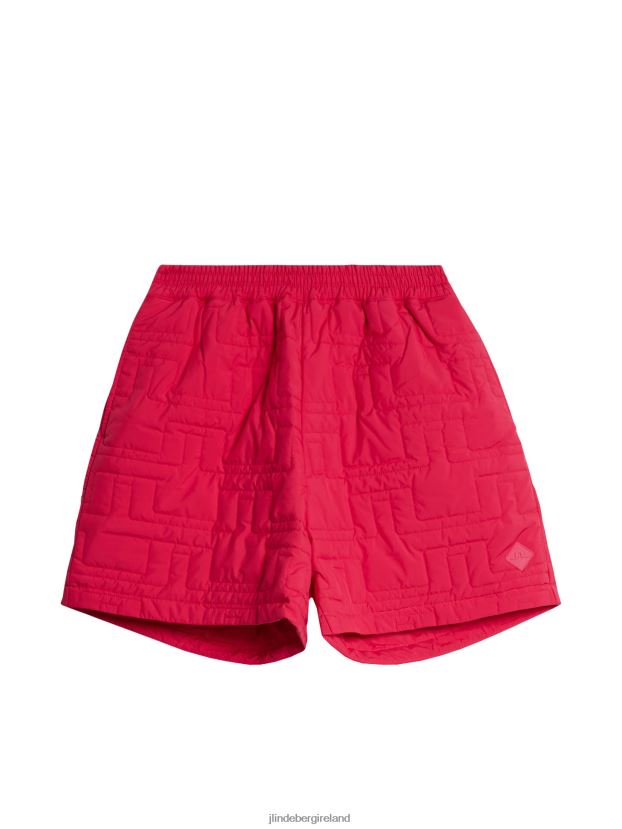 J.Lindeberg Women Blossom Padded Shorts Rose Red Clothing BXV8X41698