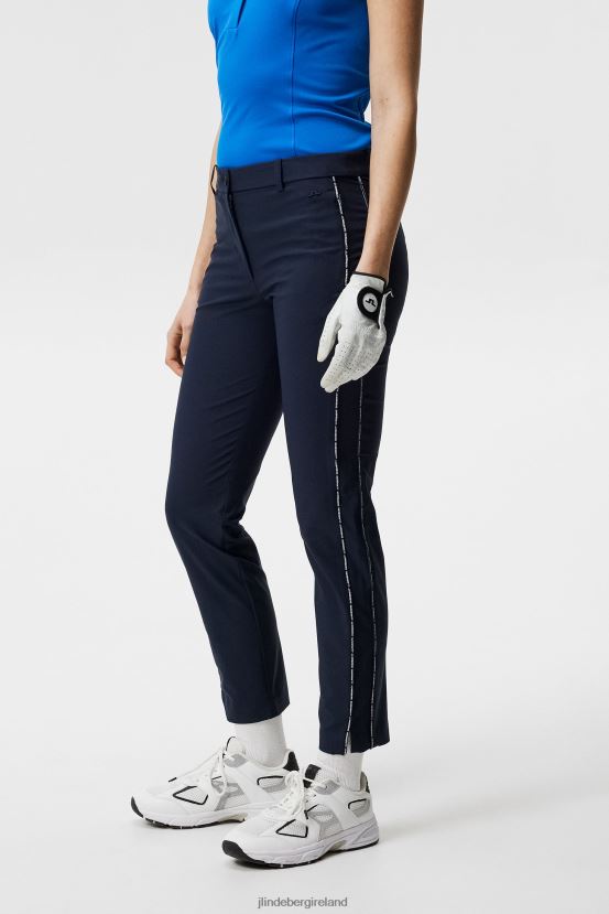 J.Lindeberg Women Doris Pant Navy Clothing BXV8X41736 - Click Image to Close