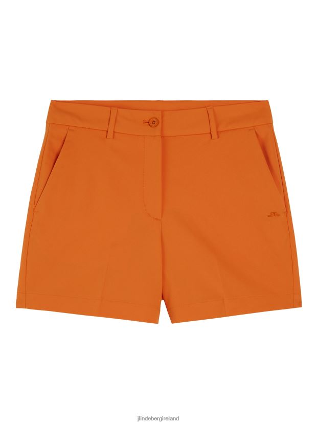 J.Lindeberg Women Gwen Shorts Russet Orange Clothing BXV8X41745