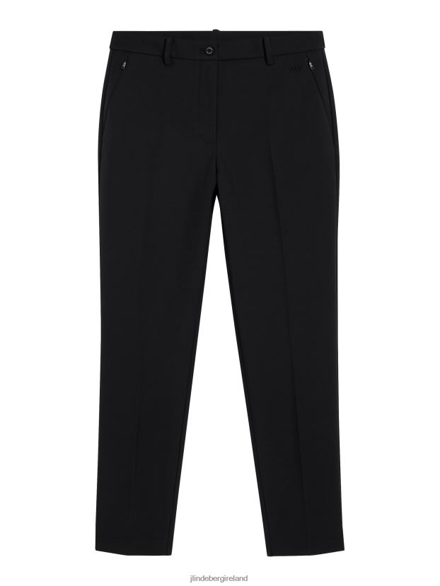 J.Lindeberg Women Lei Bonded Fleece Pant Black Clothing BXV8X41701