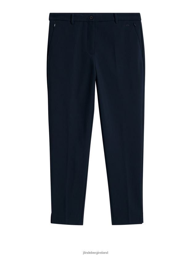 J.Lindeberg Women Lei Bonded Fleece Pant Navy Clothing BXV8X41700 - Click Image to Close