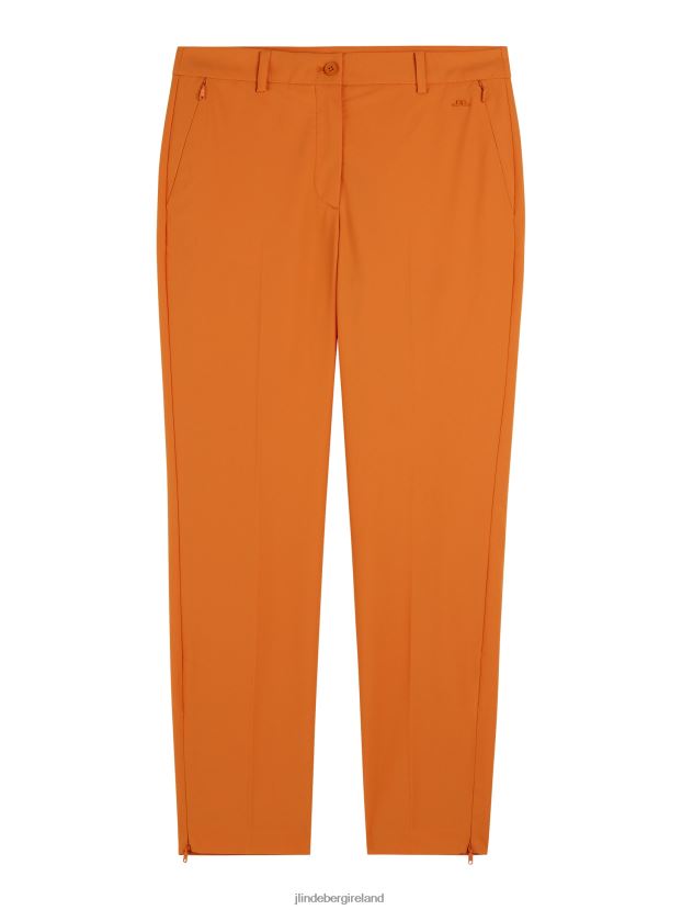 J.Lindeberg Women Pia Pant Russet Orange Clothing BXV8X41756