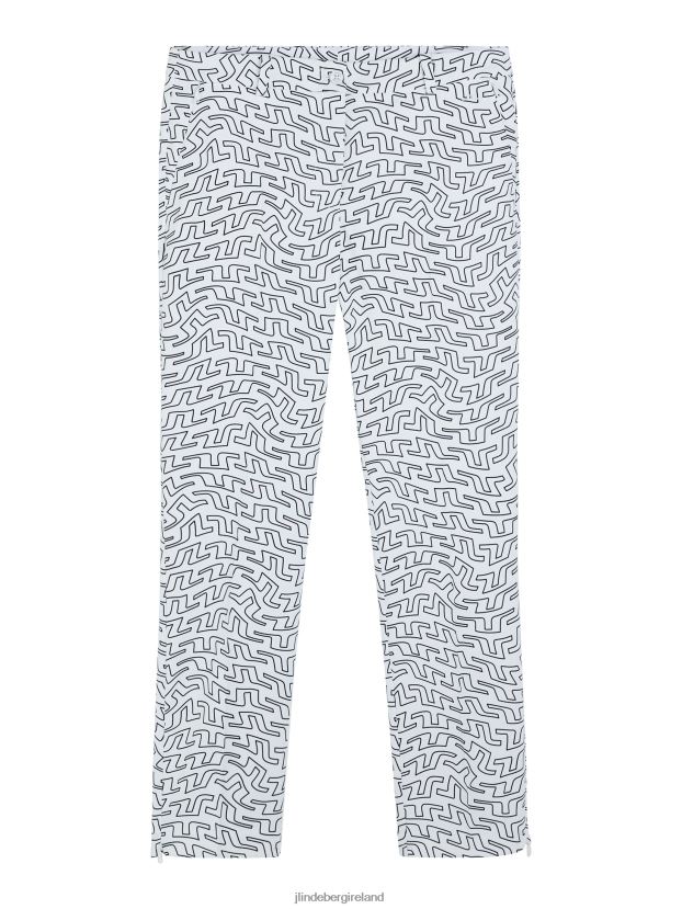 J.Lindeberg Women Pia Print Pant White Bridge Swirl Clothing BXV8X41754