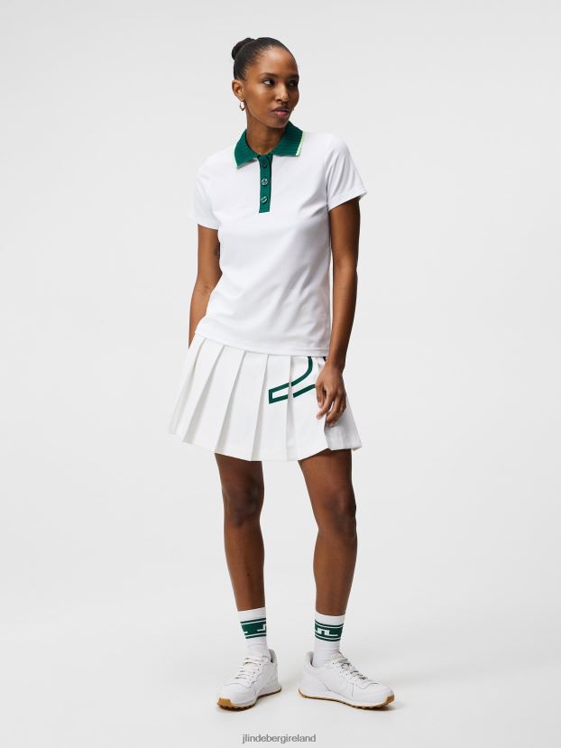 J.Lindeberg Women Alea Polo White Clothing BXV8X41496