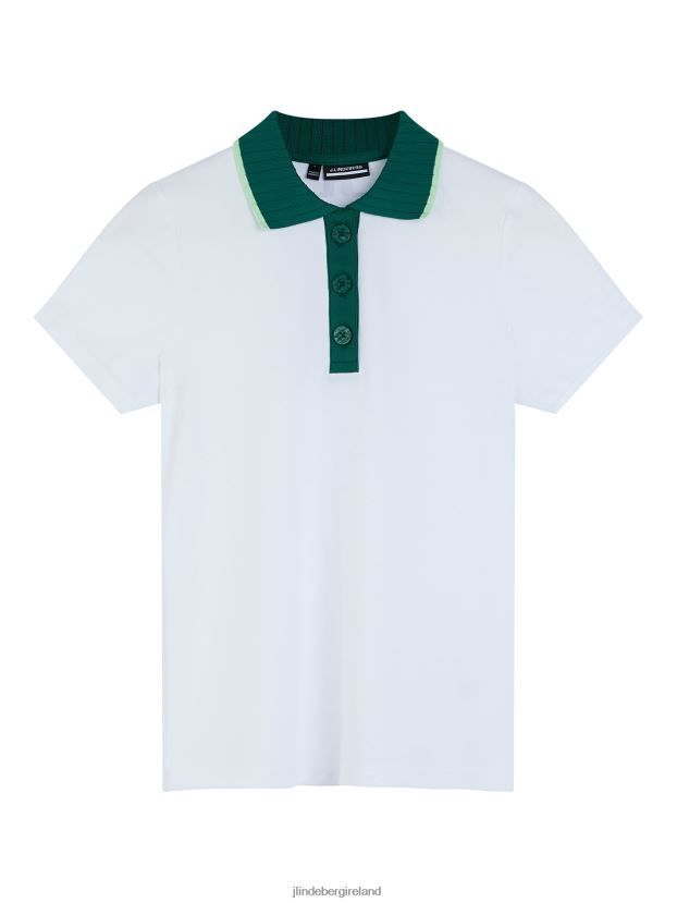 J.Lindeberg Women Alea Polo White Clothing BXV8X41496