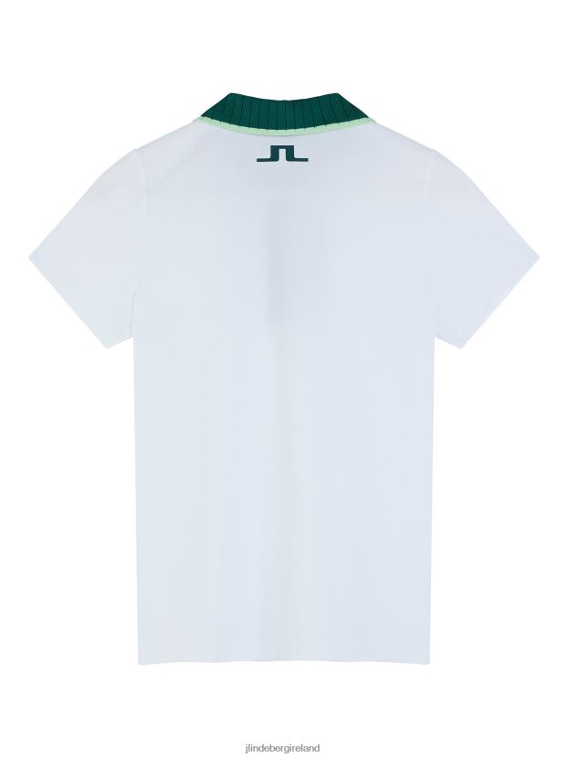 J.Lindeberg Women Alea Polo White Clothing BXV8X41496