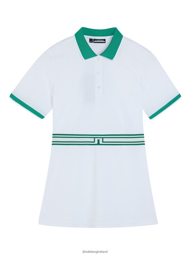 J.Lindeberg Women Belina Polo White Clothing BXV8X41451 - Click Image to Close