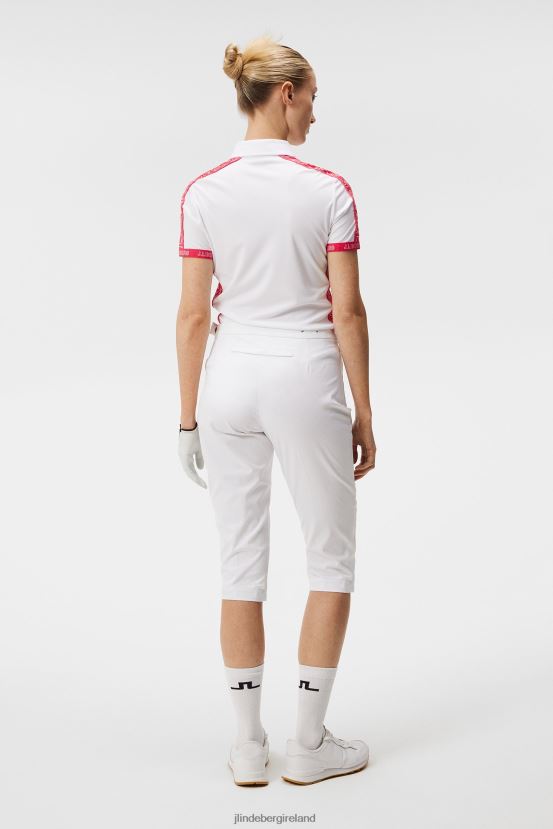 J.Lindeberg Women Damai Polo White Clothing BXV8X41532 - Click Image to Close