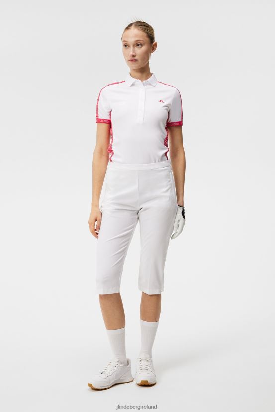 J.Lindeberg Women Damai Polo White Clothing BXV8X41532