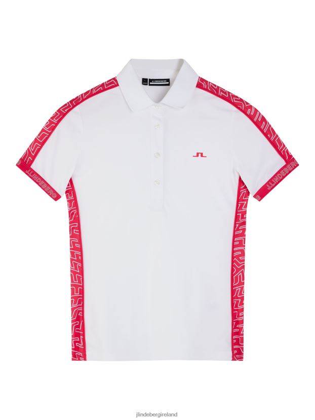 J.Lindeberg Women Damai Polo White Clothing BXV8X41532